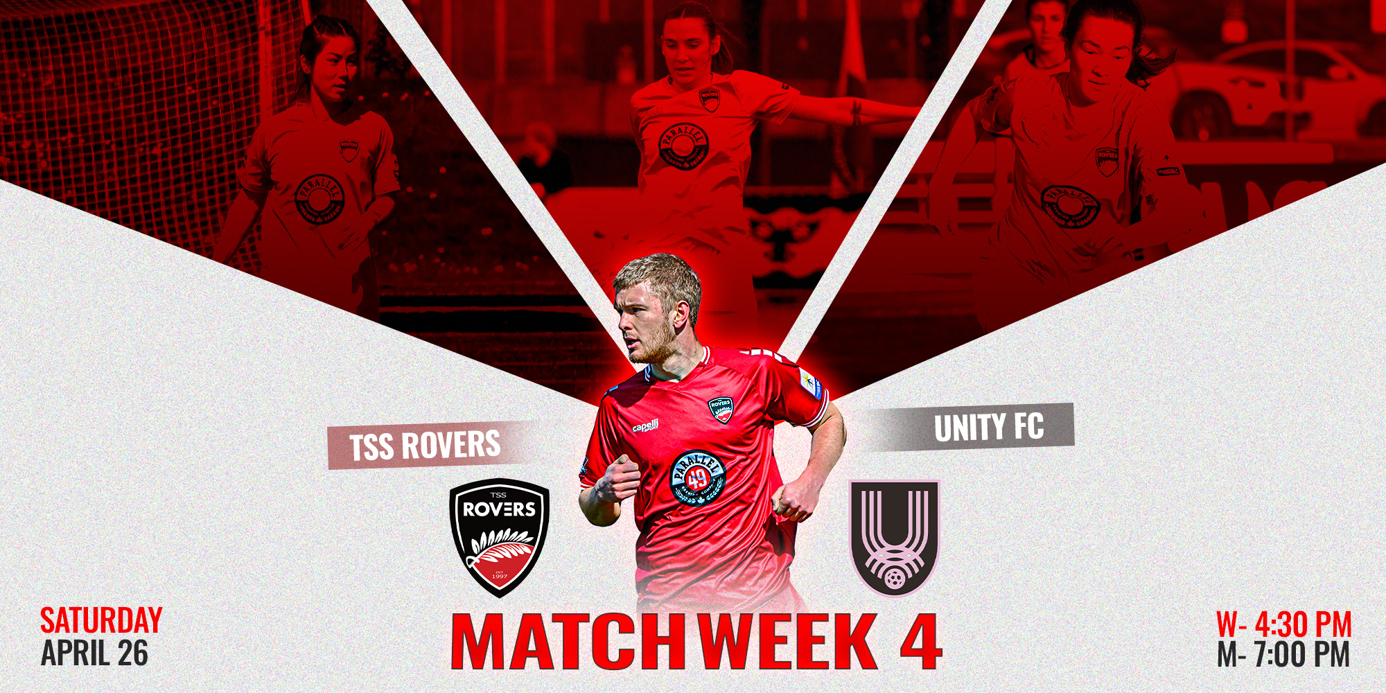 Matchweek 4 header featuring 4 TSS Players on a stylized background